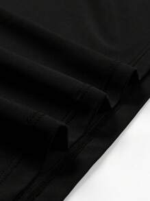 Manfinity Sport Corelite Áo khoác thể thao cho nam Half Zip Thumb Holes - màu đen - Xem 4