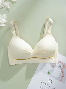 Maternidad Sujetador de lactancia fruncido - Blanco - Ver 6