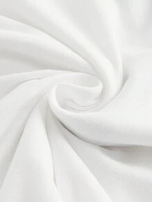 SHEIN Maternidad 3 piezas Camiseta huella & con estampado de letra fruncido bajo curvo - Multicolor - Ver 10