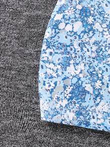 Tween Girl Floral Print Cami Dress & Super Crop Top