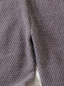 SHEIN Young Boy Cable Knit Pants