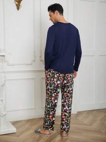 Nam Hoa & Sọ In tay Quần ngủ - màu đen - Xem 2