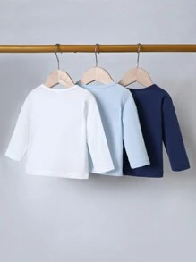 男嬰3入組半排扣T恤 - 彩色 - 查看 2