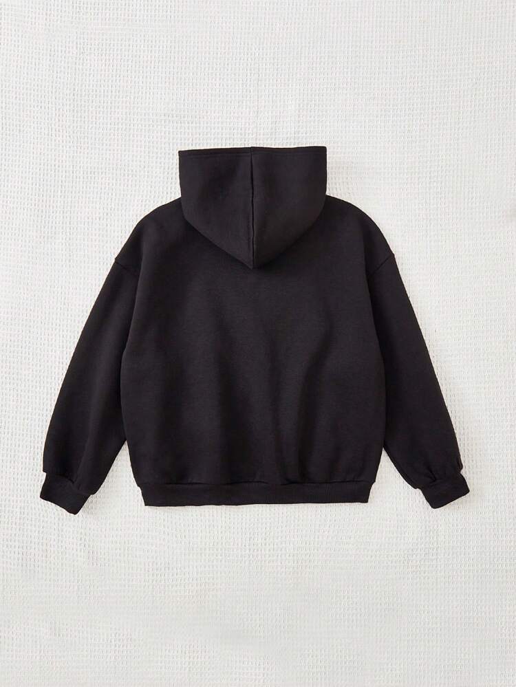 Tween Girl Figure Graphic Zip Up Sweatshirt