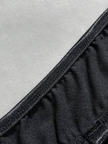 Plus Embroidery Mesh Underwire Bra - Multicolor - View 4