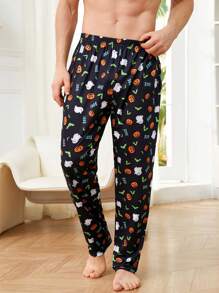 男士萬聖印花睡褲 - 彩色 - 查看 2