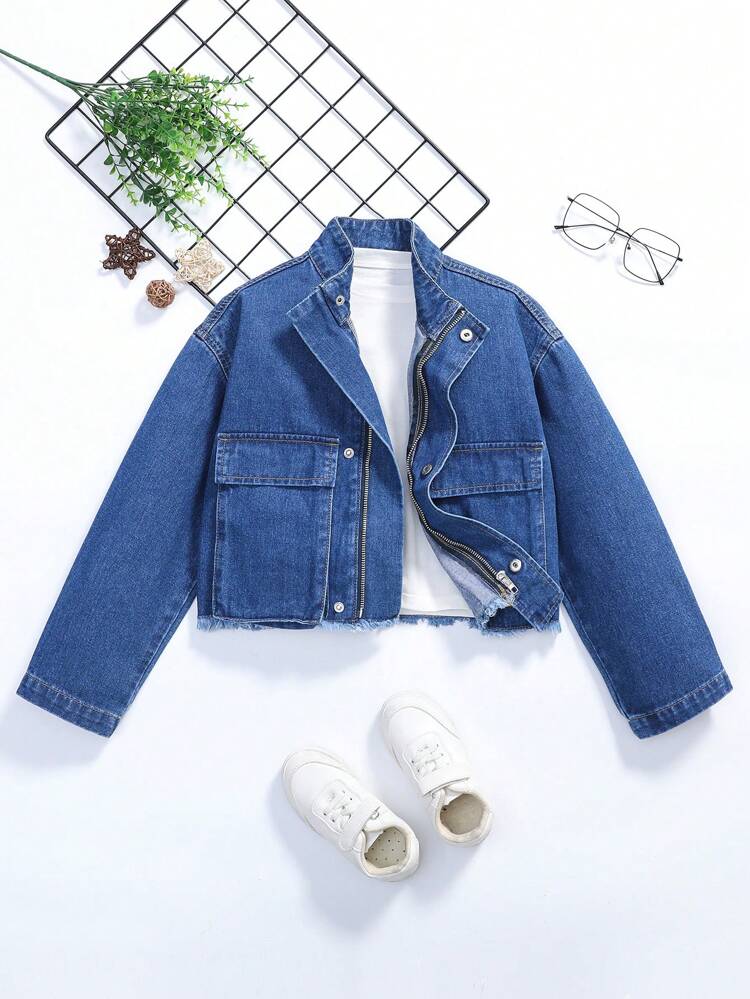 Tween Boy Flap Pocket Denim Jacket