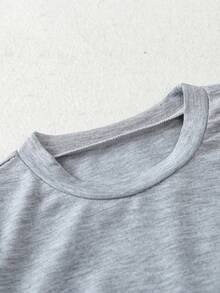 SHEIN 女小童3入組素色圓領T恤 - 彩色 - 查看 3