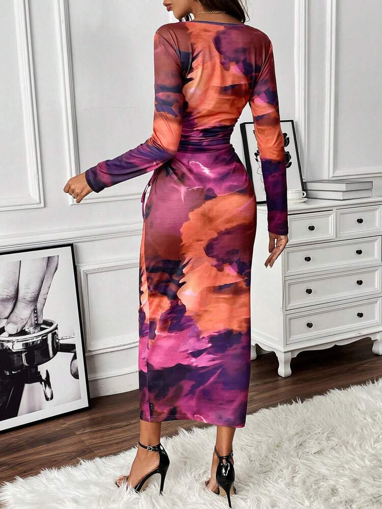 Tie Dye Bodycon Dress