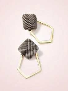 SHEIN MOD 時尚幾何耳環