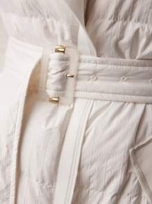 MOTF PREMIUM ÁO KHOÁC ĐỆM CÓ THẮT LƯNG CHO MÙA ĐÔNG - trắng - Xem 3