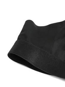 素色無鋼圈文胸 - 黑色 - 查看 8