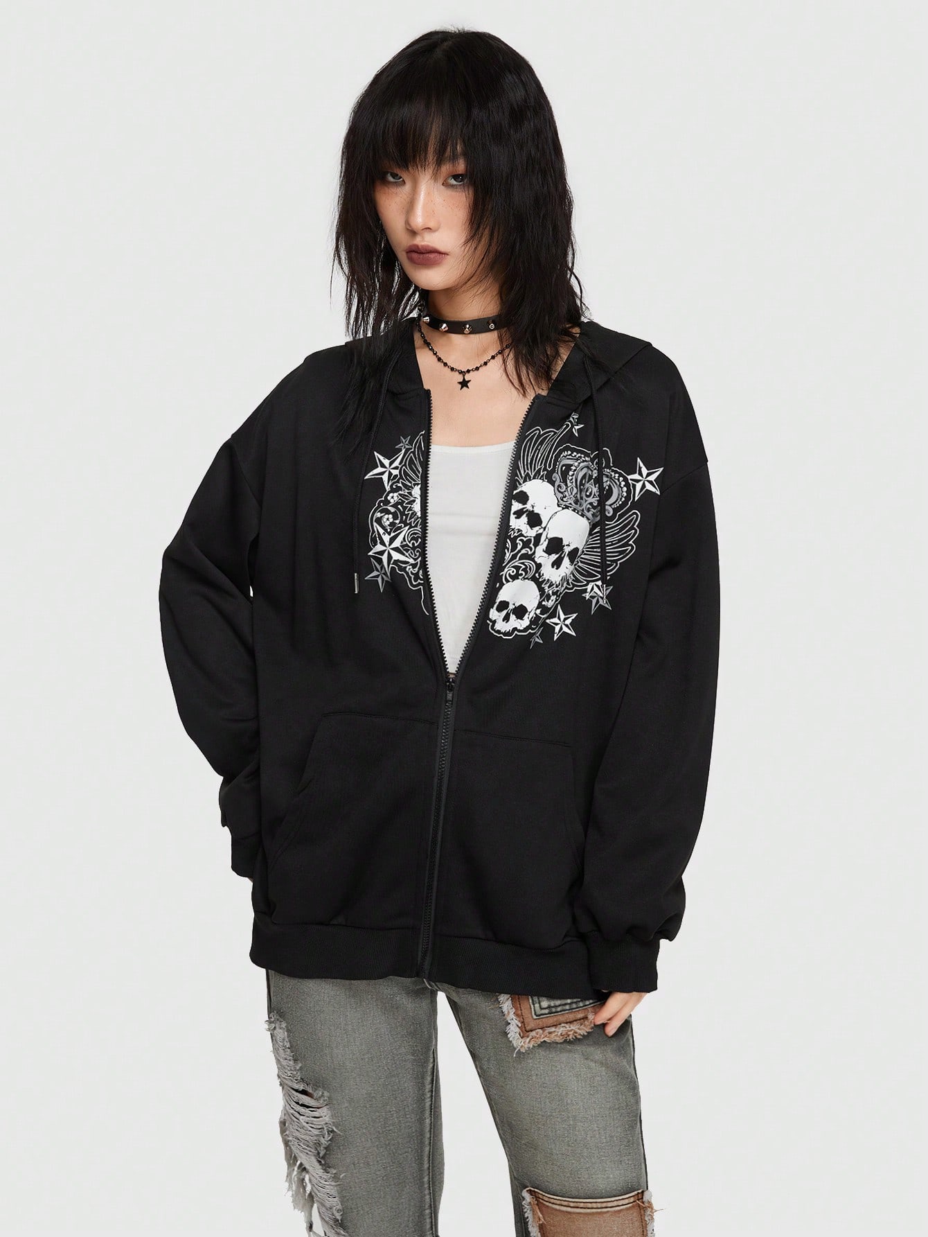 トップス archive grunge skull born parka black il_fullxfull.1995274295_dmn2.jpg