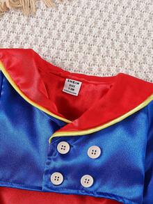 SHEIN 男嬰二合一前蝴蝶結夾克&連身褲拍攝套裝 - 彩色 - 查看 6