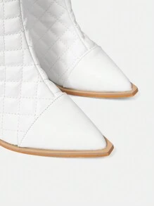 SheIn SXY Botas De Moda - Blanco - Ver 3