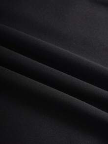 Men Heart & Letter Graphic Drawstring Hoodie - Black - View 5