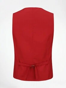 CLOUDSTYLE Men's Elegant Suit Set - Red - View 6