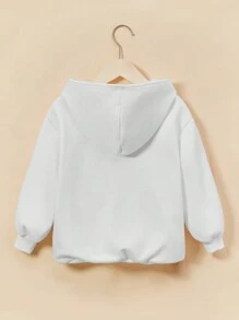 Vitoria Brayner Sudadera con capucha de manga larga, gruesa y casual para niña artista, ideal para días festivos, primavera y entrenamiento