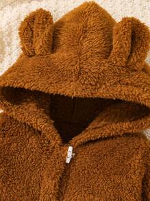 Đứa bé trai Thiết kế tai 3D áo có mũ Áo Teddy Jackets
   & Quần - Nhiều màu - Xem 7