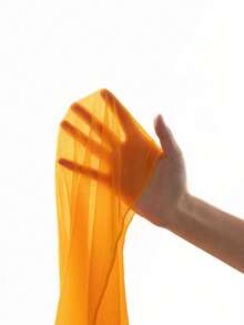 腰部抽繩及服罩衫 - 黃色 - 查看 6