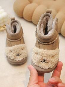 Bottes à fermeture auto-agrippante pour bébé, motif dessin animé