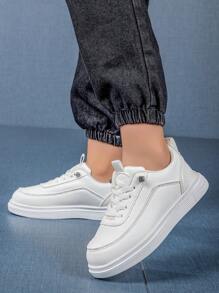 1雙低幫平底休閒兒童運動鞋 - 白色 - 查看 4