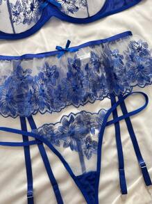 Women's Sexy Lingerie Set - Blue - View 4