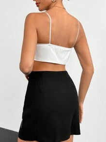 SHEIN Privé Top de tirantes girante delantero - Blanco - Ver 2