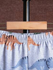 Con trai In Khủng long Áo Hoodie & Quần thể thao - Xám - Xem 6