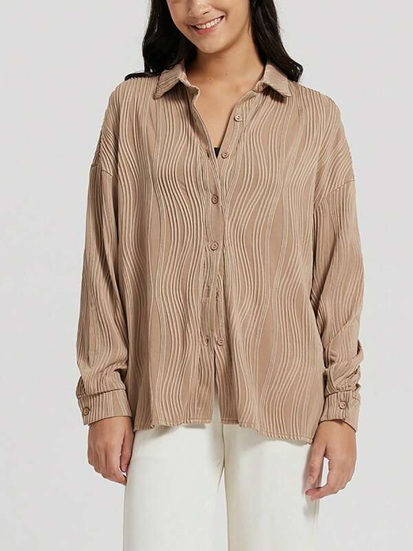 Camicia strutturato spalle cadenti