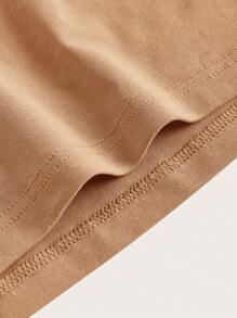 SHEIN BASICS Solid Cami Top - Rust Brown - View 4