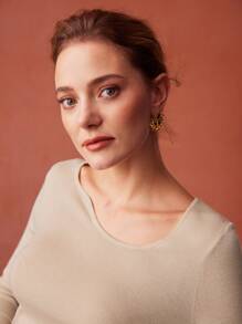 MOTF PREMIUM ÁO LEN LỤA CASMERE - Màu be - Xem 3