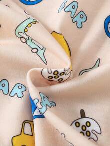 Baby Boy Car Print Tee & Pants - Apricot - View 4