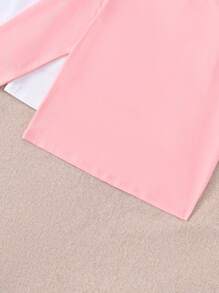 SHEIN Tween Girl 4pcs Mock Neck Solid Tee - Multicolor - View 5