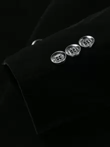 Manfinity Mode Men's Single Breasted Suit And Trouser Set - Black - View 5