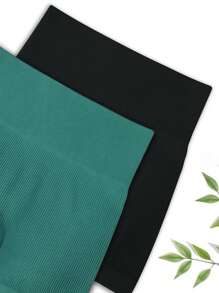 SHEIN Yoga Basic 4入組無縫高彈力運動套裝 - 彩色 - 查看 3