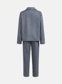 3pcs/Set Tween Boys' Elegant Fitted 2 In 1 Shirt, Suit Jacket And Pants Matching Set - Multicolor - View 11