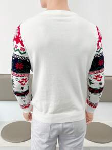Manfinity RebelGame Men Christmas Pattern Sweater - Multicolor - View 2