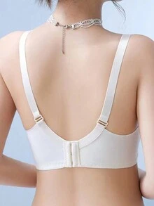 Maternidad Sujetador de lactancia fruncido - Blanco - Ver 3