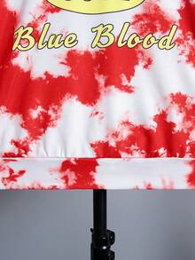 SHEIN 男大童紮染字母圖案連帽衫和運動褲 - 彩色 - 查看 7