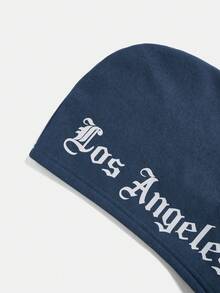 SHEIN Áo nỉ in chữ dành cho bé trai - Màu xanh lam - Xem 4