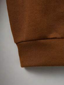 SHEIN Young Boy Letter Graphic Raglan Sleeve Sweatshirt - Multicolor - View 4