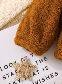 Đứa bé trai Thiết kế tai 3D áo có mũ Áo Teddy Jackets
   & Quần - Nhiều màu - Xem 8