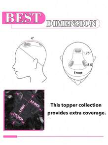 Natural Black Topper Hair With Bangs Human Hair Toppers For Women Clip In Hair Extensions Daily Use - Natural Black - View 4