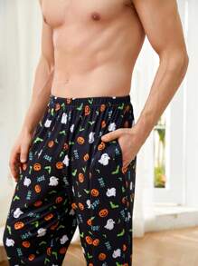 男士萬聖印花睡褲 - 彩色 - 查看 6
