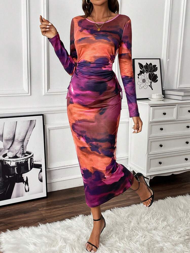 Tie Dye Bodycon Dress