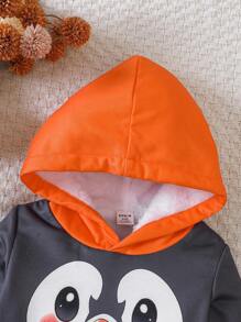 Áo nỉ in hình hoạt hình cho bé gái - màu đen - Xem 3