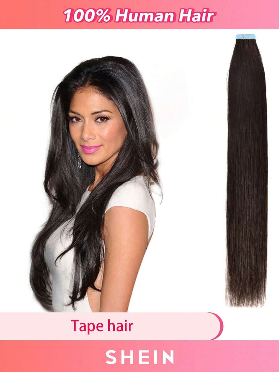 Premium Tape In Hair Extensions Human Hair Skin Weft Tape In Straight Thick Natural Hair