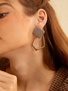 SHEIN MOD 時尚幾何耳環