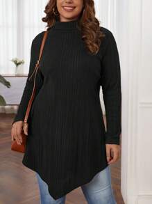 SHEIN LUNE 大碼t恤 - 黑色 - 查看 2